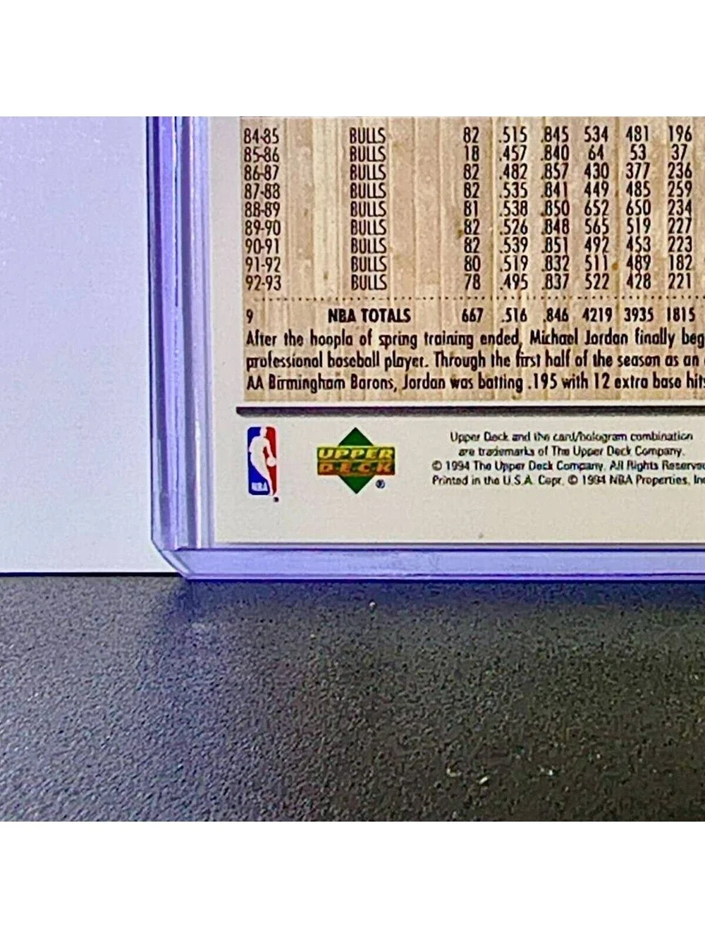 Michael Jordan 1994 Upper Deck Collector's Choice #23 Baseball Barons